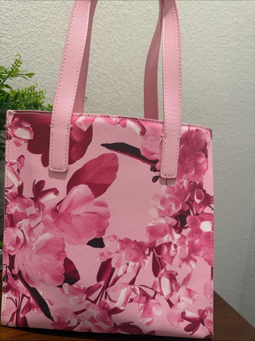TED BAKER PINK FLOWERED TOTE - Picture 4 of 8
